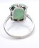 Antiker englischer Art Deco Ring aus 9ct Weissgold mit grner Jade B4248