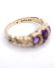 Sehr schner englischer vintage Ring aus 375/000 Gelbgold mit Amethyst B4246