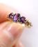 Sehr schner englischer vintage Ring aus 375/000 Gelbgold mit Amethyst B4246