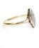 Wunderschner antiker Art Deco Ring mit Diamanten 750 Gelbgold + Platin B4250