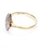 Wunderschner antiker Art Deco Ring mit Diamanten 750 Gelbgold + Platin B4250