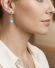 Antike Art Deco Ohrringe aus 750/000 Gelbgold mit T�rkisen und Diamanten B4245