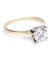 Herrlicher Ring mit einem 1ct Brillant Solitr in 750/000 Gelbgold B4232