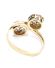 Edler antiker Art Deco Ring mit Brillanten aus 585 Gelbgold + Platin B4264