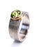 Schwerer Design Ring aus 925 Sterling Silber mit Peridot , vergoldet B4277