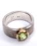 Schwerer Design Ring aus 925 Sterling Silber mit Peridot , vergoldet B4277