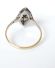 Schner antiker Art Deco Ring mit Diamant Solitr 585 Gelbgold + Silber B4263