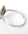 Schner antiker Art Deco Ring mit Diamant Solitr 585 Gelbgold + Silber B4263