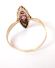 Antiker Ring um 1900 aus 585/000 Rotgold mit Rubinen und Diamanten B4271