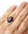Antiker Ring aus 585 Gelbgold mit Diamanten und blauem Emaille um 1900 B4268