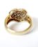 Herrlicher vintage Ring mit ber 1ct Brillanten Herz - Design 585 Gelbgold B4259