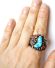 Indianer Navajo Ring aus 925 Sterling Silber mit Trkis und Carneol B4294