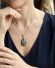 Antiker Anh�nger mit Sugilith in 800/000 Silber Fassung B4304