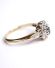 Sch�ner englischer vintage Ring 375/000 Gelbgold Aquamarin + Diamanten B4314