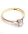 Antiker sch�ner Ring mit 0,25ct Brillanten Solit�r aus 750/000 Gelbgold B4309
