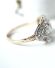 Wundersch�ner antiker Art Deco Ring mit Diamanten aus 585 Gold und Platin B4321