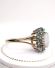 Sch�ner englischer vintage Ring mit Edel-Opal + Smaragden 375/000 Gelbgold B4331