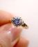 Sch�ner englischer vintage Ring mit Saphiren + Diamanten 375/000 Gelbgold B43376