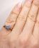 Sch�ner englischer vintage Ring mit Saphiren + Diamanten 375/000 Gelbgold B43376
