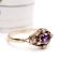 H�bscher englischer vintage Ring mit Amethyst in 375/000 Gelbgold B4334