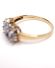 Sch�ner englischer Ring mit Tansanit und Diamanten in 375/000 Gelbgold B4335