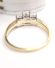 Edler vintage Ring mit 0.25ct princess Diamanten aus 750/000 Gelbgold B4342