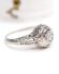 Wundersch�ner antiker Art Deco Ring mit Diamanten aus 750 Weissgold B4346