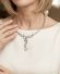 Dekoratives hochwertiges modernes Collier aus 925/000 Silber B4362