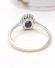 Sch�ner englischer Ring mit Saphir und Brillanten 375/000 Weisgold B4365