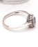 Sch�ner englischer Ring mit Saphir und Brillanten 375/000 Weisgold B4365
