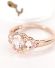 Wundersch�ner englischer Ring mit Morganit + Diamanten 375/000 Rotgold B4371