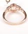 Wundersch�ner englischer Ring mit Morganit + Diamanten 375/000 Rotgold B4371