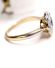 Wundersch�ner antiker Ring mit Diamanten und Saphir 750 Gelbgold + Platin B4363