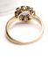 Wundersch�ner antiker Ring mit Diamanten und Saphir 750 Gelbgold + Platin B4363