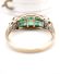 H�bscher englischer vintage Ring mit Smaragd in 375/000 Gelbgold B4379