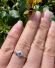 Antiker englischer Art Deco Ring Saphir + Diamanten 750 Gelbgold + Platin B4368