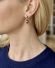 Edle antike Art Deco Ohrringe mit Diamanten und Emaille in 585 Gelbgold B4374