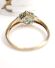 H�bscher englischer vintage Ring mit Smaragd + Diamanten 375/000 Gelbgold B4377