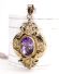 Antiker wundersch�ner Biedermeier Anh�nger 333/000 Gelbgold mit Amethyst B4380
