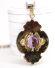 Antiker wundersch�ner Biedermeier Anh�nger 333/000 Gelbgold mit Amethyst B4380