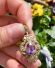 Antiker wundersch�ner Biedermeier Anh�nger 333/000 Gelbgold mit Amethyst B4380