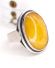 Antiker Butterscotch Bernstein Ring Fischland 835 Silber Fassung B4413