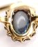 Kostbarer Art Deco Ring 750/000 Gelbgold mit schwarzem Opal und Brillanten B4385