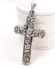 Antiker Art Deco Kreuz Anh�nger aus 835/000 Silber mit Rosen B4423