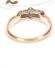 Antiker britischer Art Deco Ring 15ct Gelbgold + Weissgold mit Saphiren B4437