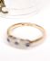 Antiker britischer Art Deco Ring 15ct Gelbgold + Weissgold mit Saphiren B4437