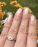 Antiker britischer Art Deco Ring 15ct Gelbgold + Weissgold mit Saphiren B4437