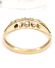 Antiker britischer Ring 750/000 Gelbgold ca. 0,40ct Diamanten um 1900 B4439
