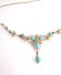 Victorianisches antikes Collier aus 9ct Gelbgold mit T�rkisen und Perlen B4434