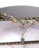 Victorianisches antikes Collier aus 9ct Gelbgold mit T�rkisen und Perlen B4434
